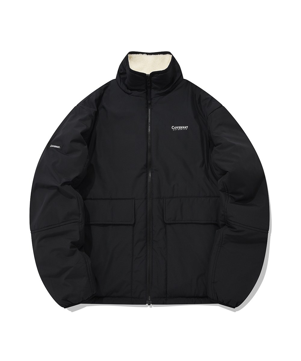 雙面穿高領刷毛外套 REVERSIBLE FLEECE ZIP-UP JACKET