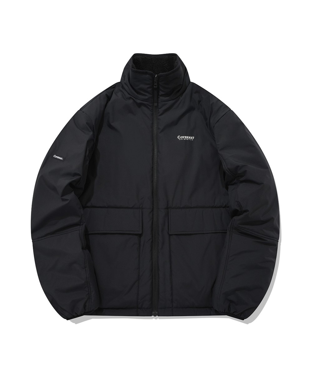 雙面穿高領刷毛外套 REVERSIBLE FLEECE ZIP-UP JACKET