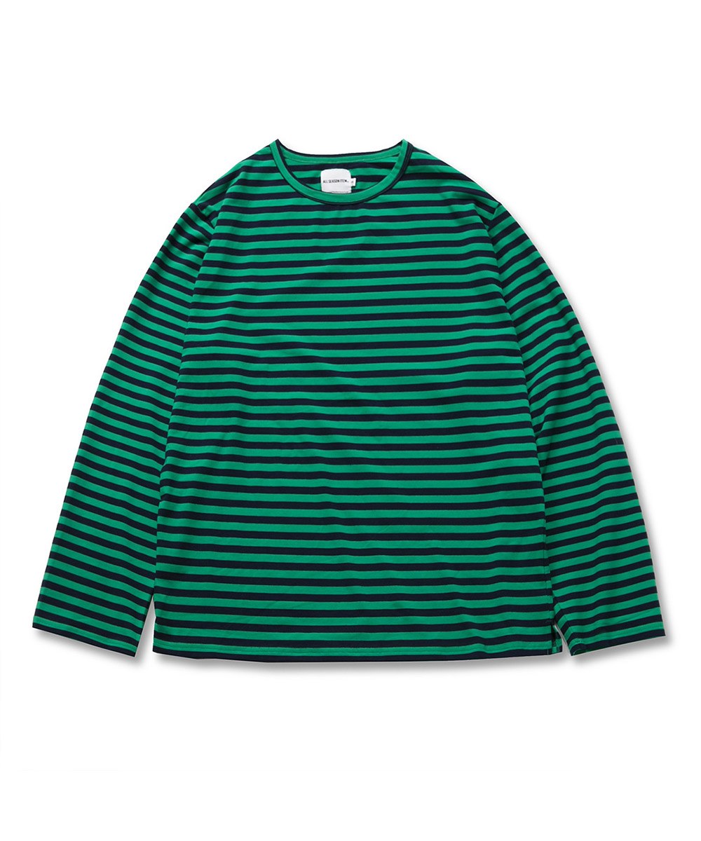 條紋長袖TEE LAYERING STRIPE T-SHIRT-ALL SEASON