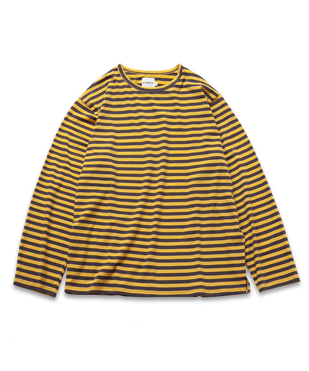 條紋長袖TEE LAYERING STRIPE T-SHIRT-ALL SEASON