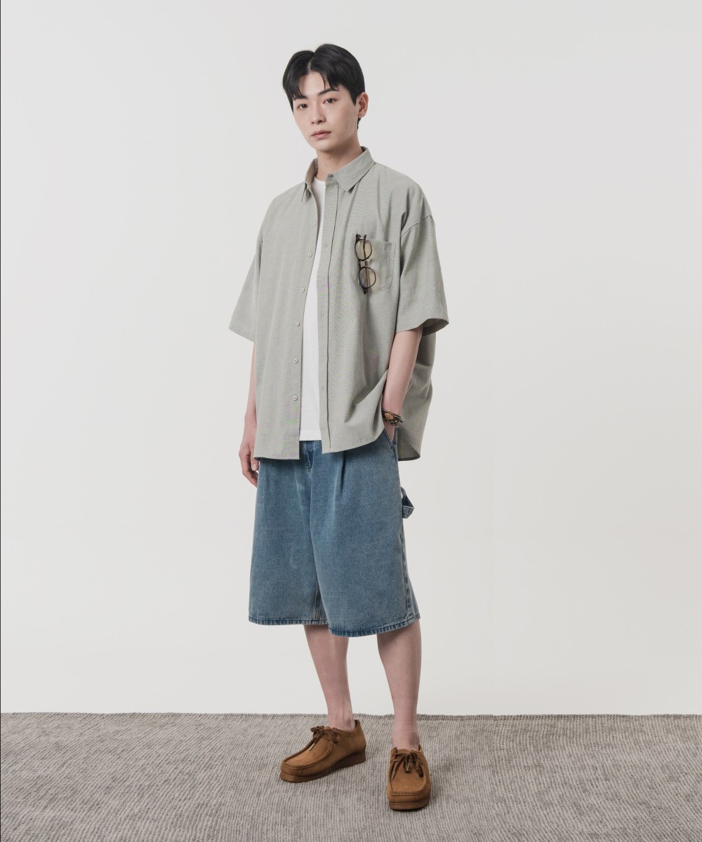 水洗百慕達短褲 BIO WASHING BERMUDA CARPENDER PANTS