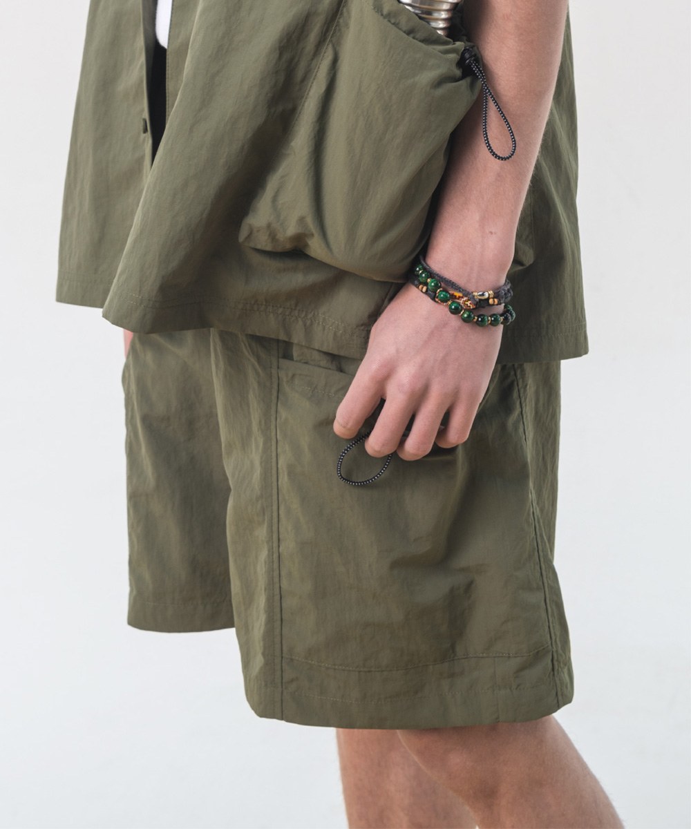 尼龍休閒短褲 SIDE POCKET HALF PANTS