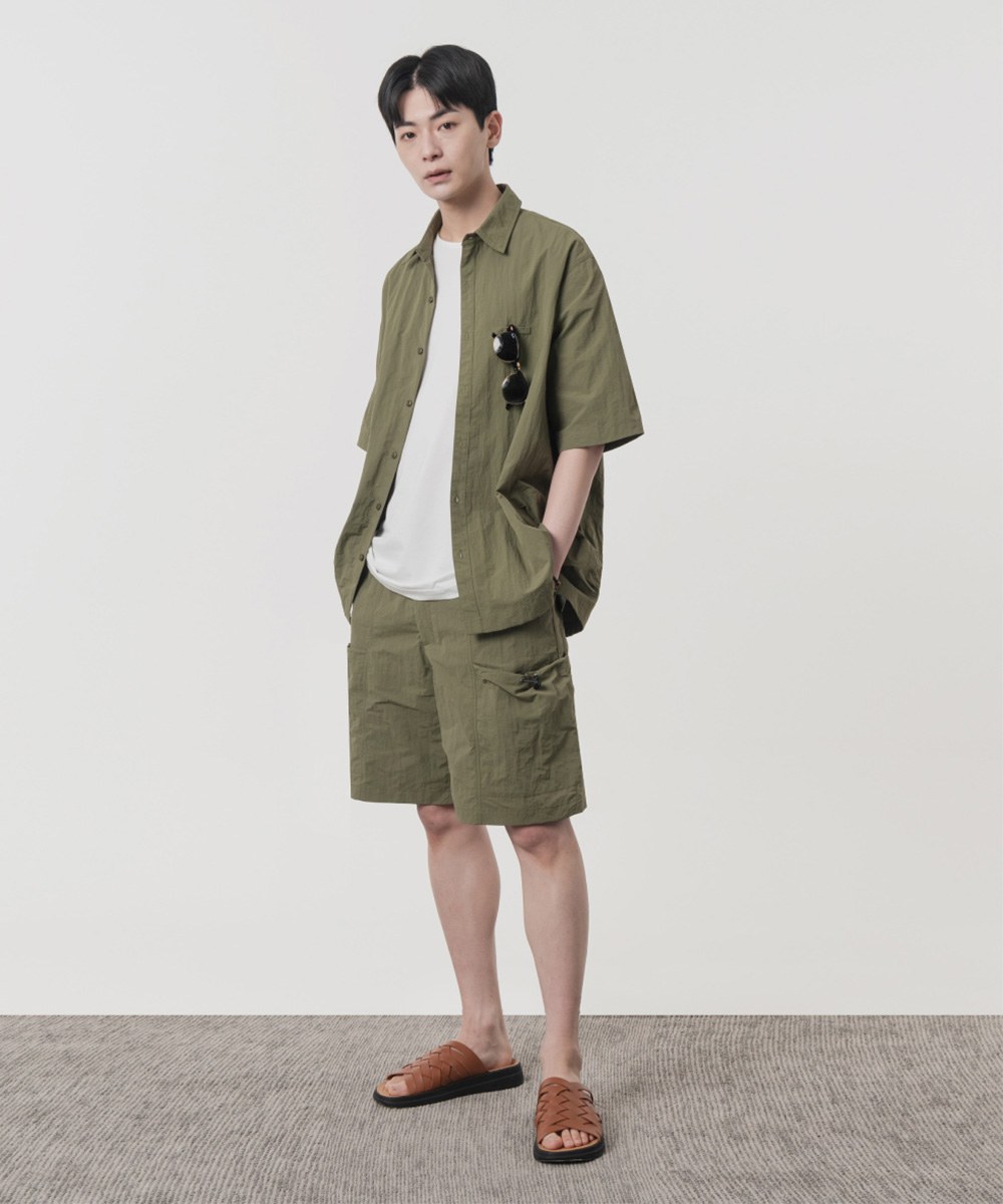 尼龍休閒短褲 SIDE POCKET HALF PANTS