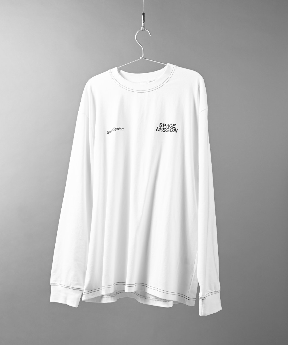SPACE MISSION 縫線長袖T-shirt