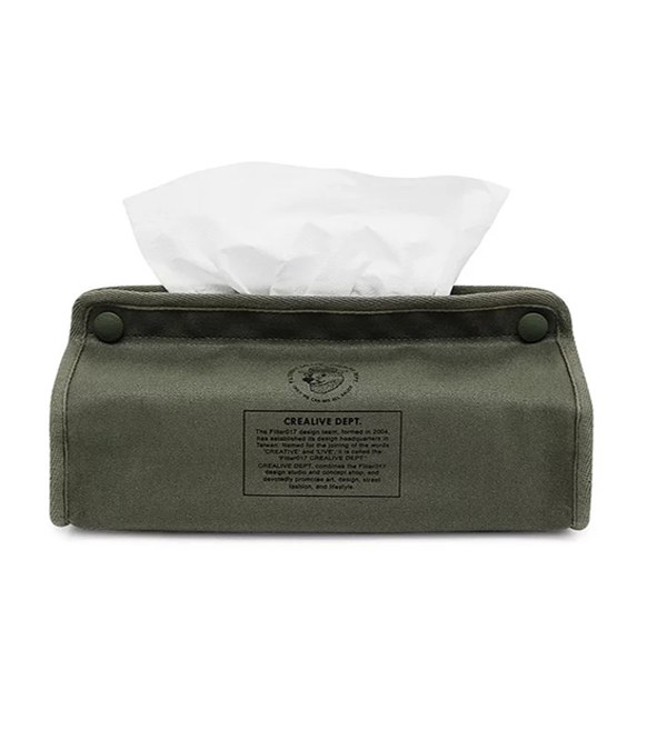 Mix Badger Waxed Canvas Tissue Cover 米斯獾上蠟帆布紙巾套
