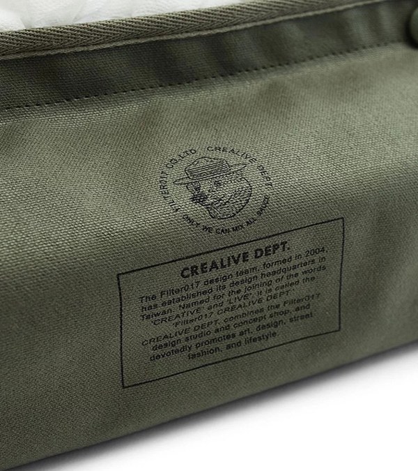 Mix Badger Waxed Canvas Tissue Cover 米斯獾上蠟帆布紙巾套