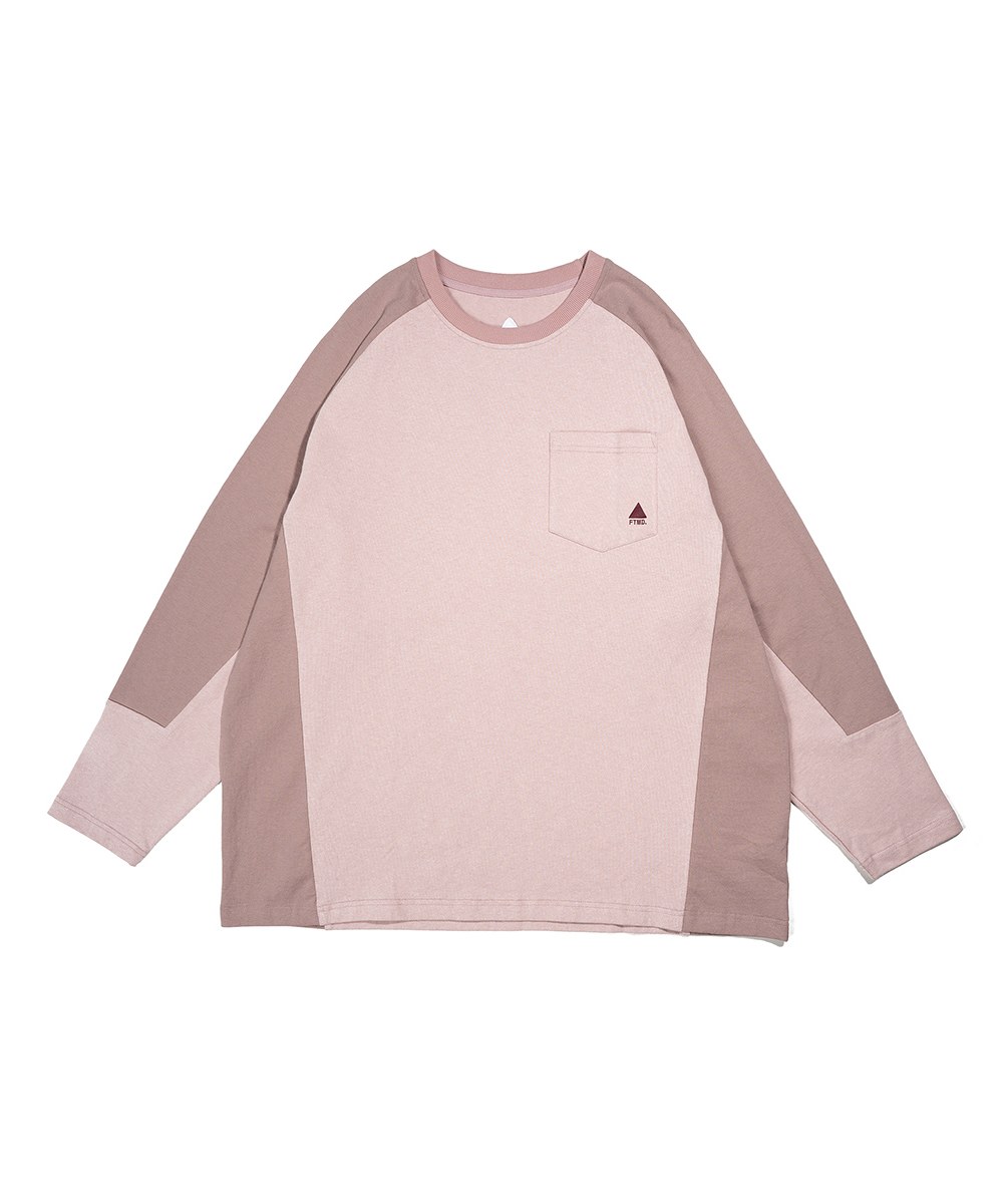 拼接長TEE PANEL L／S TEE