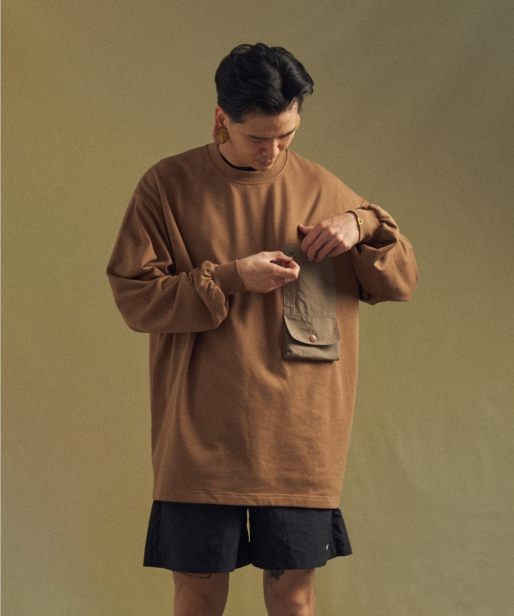 口袋長TEE Ripstop Pocket Lite Sweater
