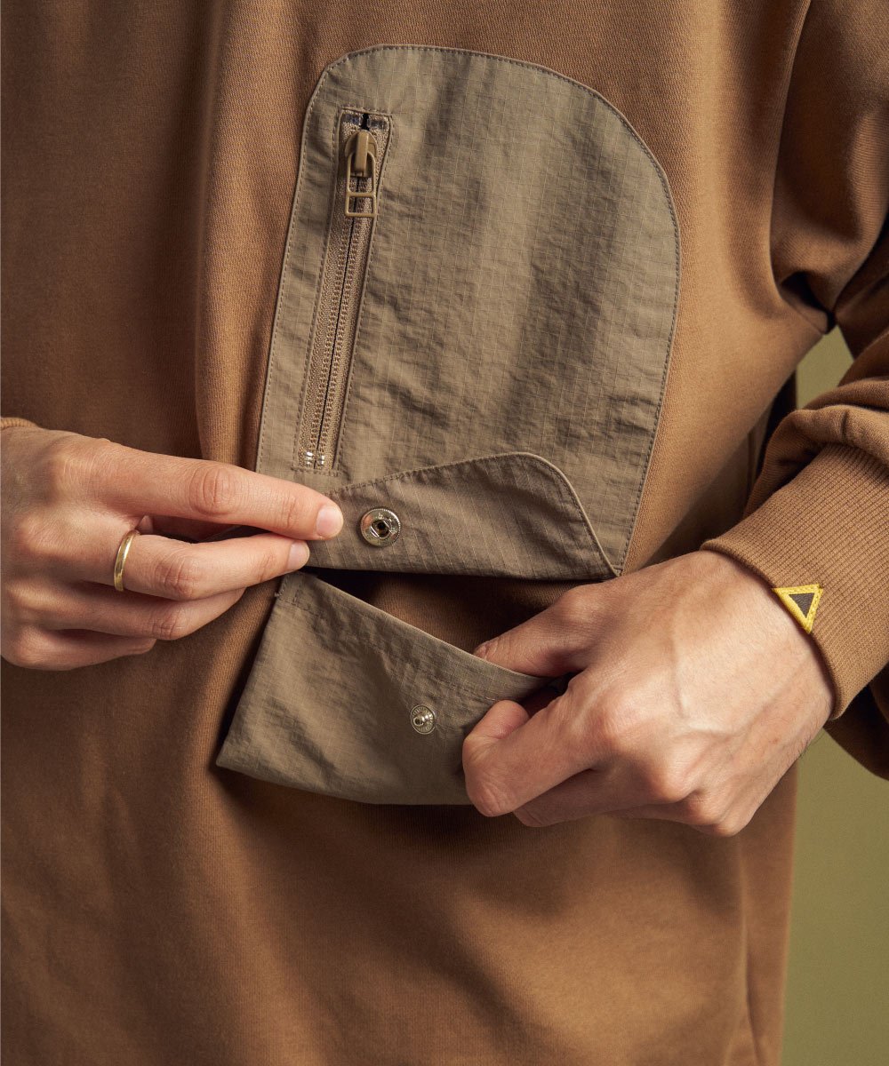 口袋長TEE Ripstop Pocket Lite Sweater