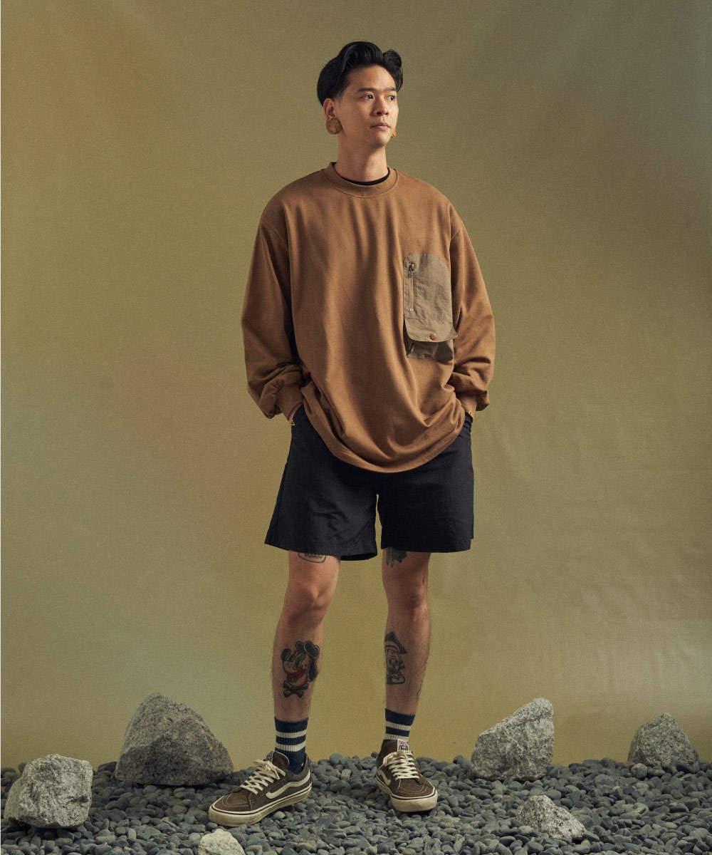 口袋長TEE Ripstop Pocket Lite Sweater