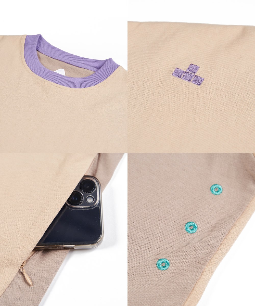 拚色短Tee Contrast Tee