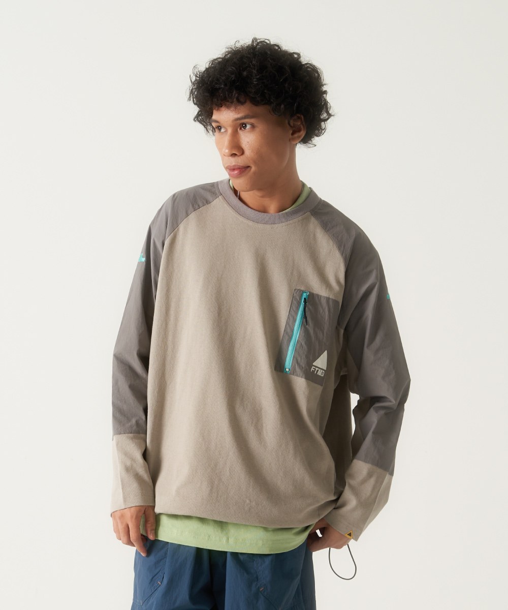 拼接長Tee Panel LS Tee