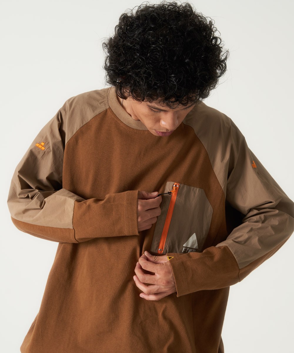 拼接長Tee Panel LS Tee