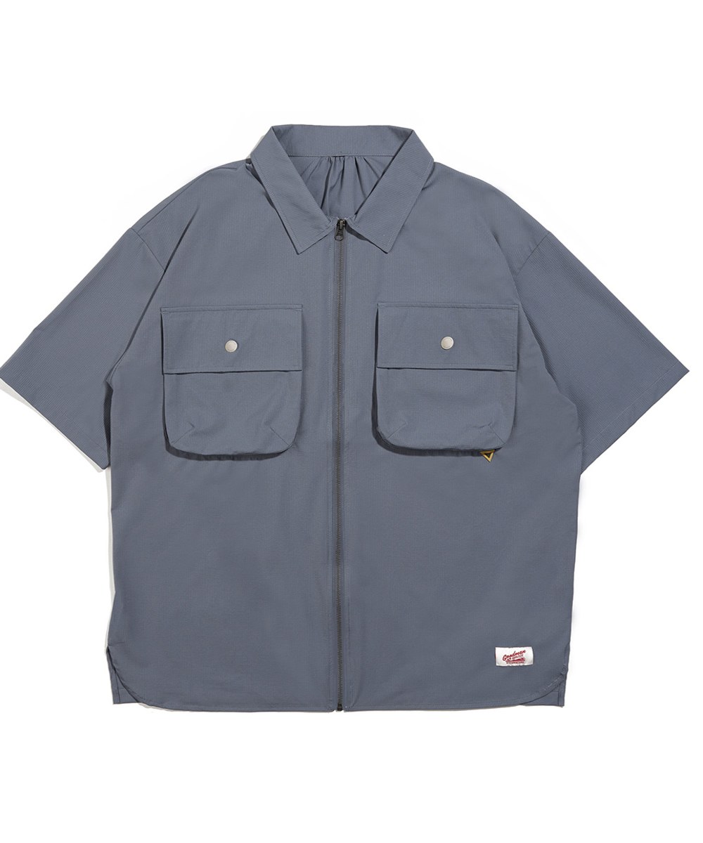 泡泡紗短袖襯衫 Seersucker Worker Shirt