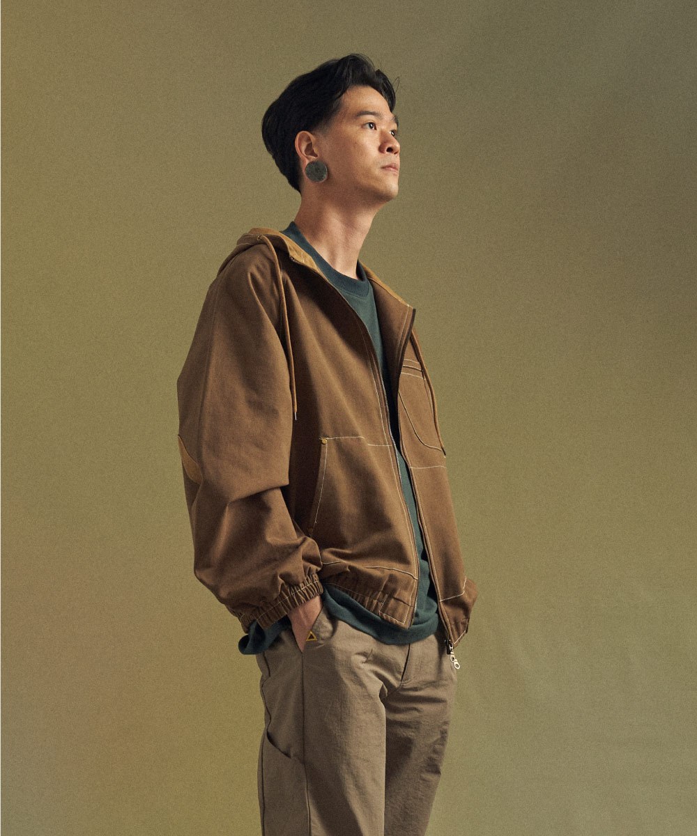 水洗連帽外套 Washed Canvas Hooded Jacket