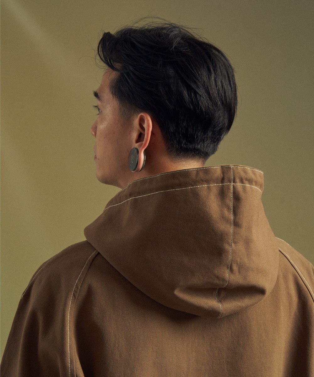 水洗連帽外套 Washed Canvas Hooded Jacket