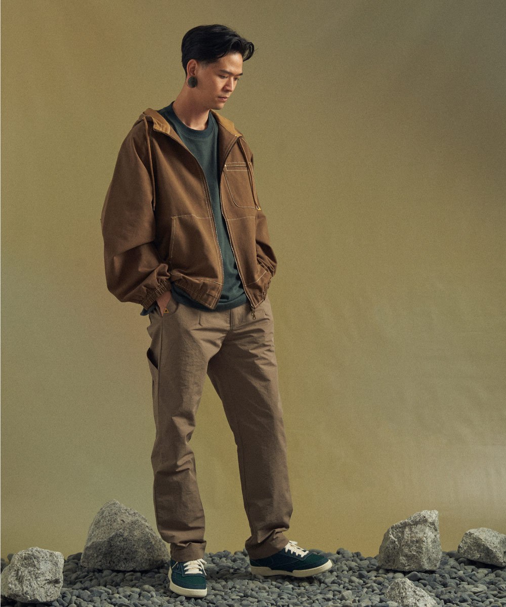 水洗連帽外套 Washed Canvas Hooded Jacket