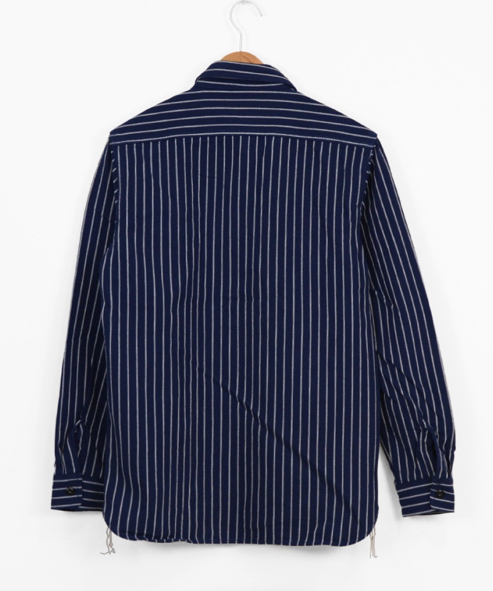直條紋長袖襯衫 STRIPE VIYELLA SHIRT