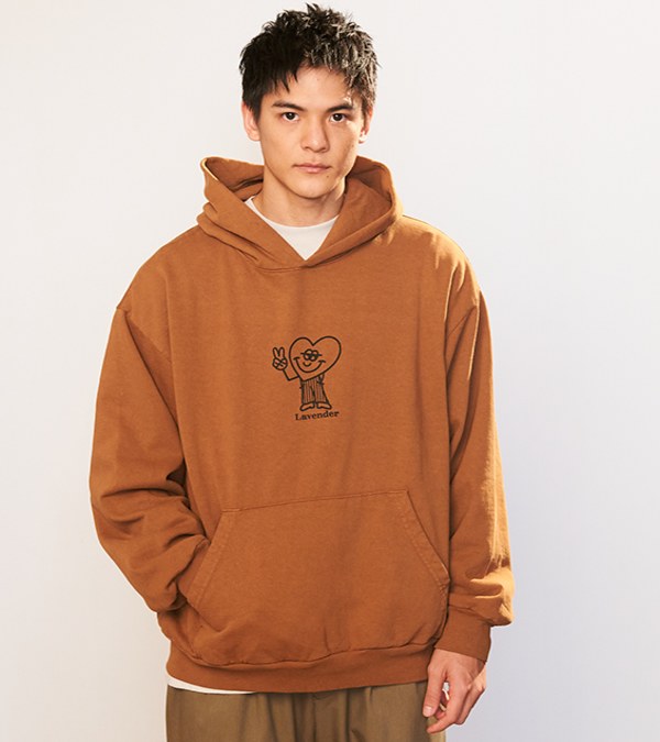 圖案帽TEE PEACE & LOVE HOODIE