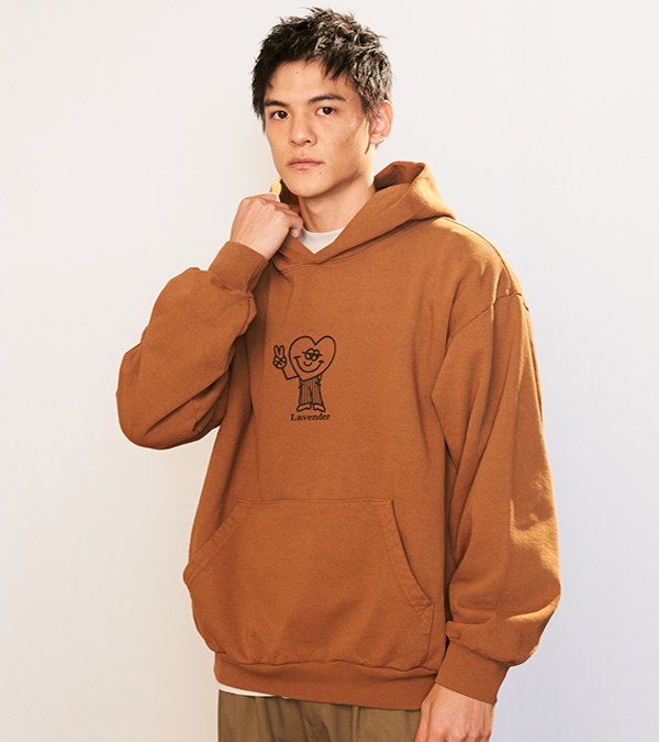 圖案帽TEE PEACE & LOVE HOODIE