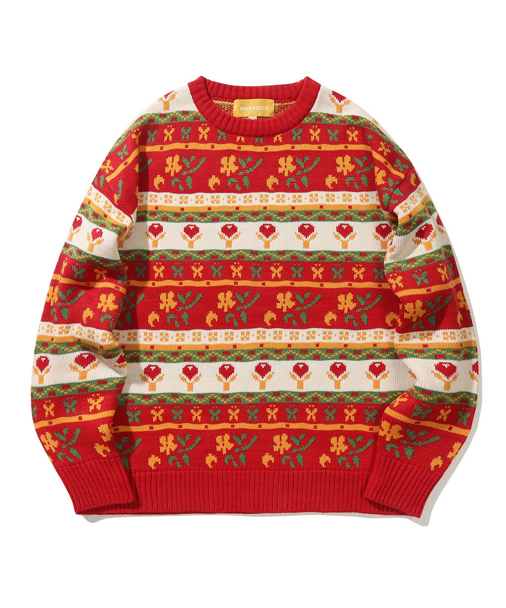 圖案針織毛衣 Blooming Fair Isle Sweater