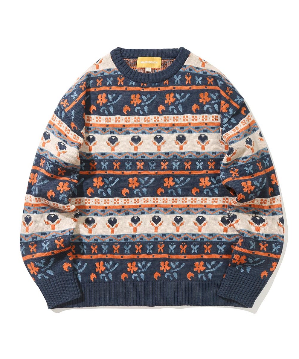 圖案針織毛衣 Blooming Fair Isle Sweater