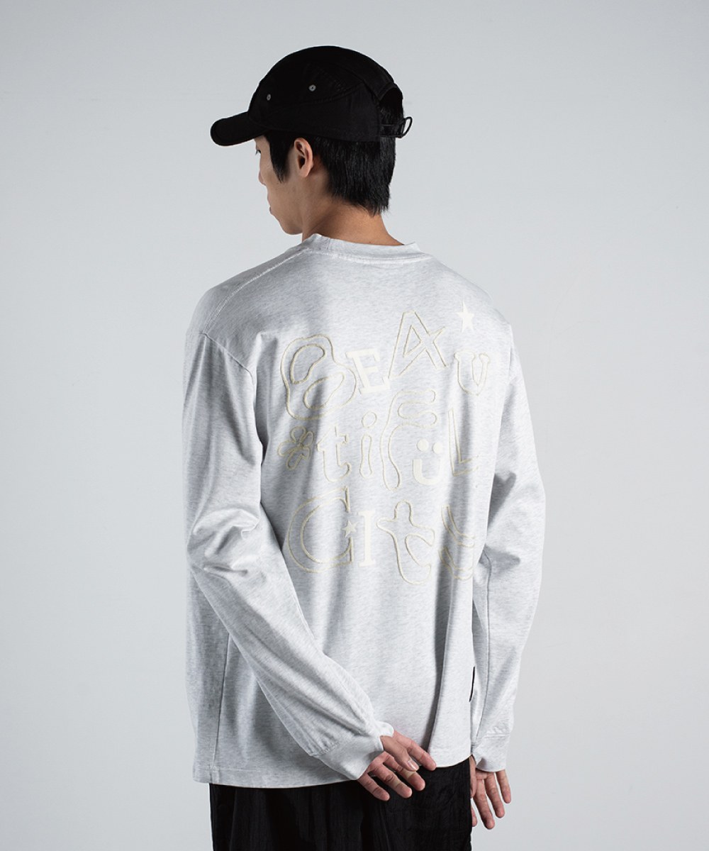 nozzle quiz X SENSE OF PLACE 聯名長Tee BTFC Print LS Tee