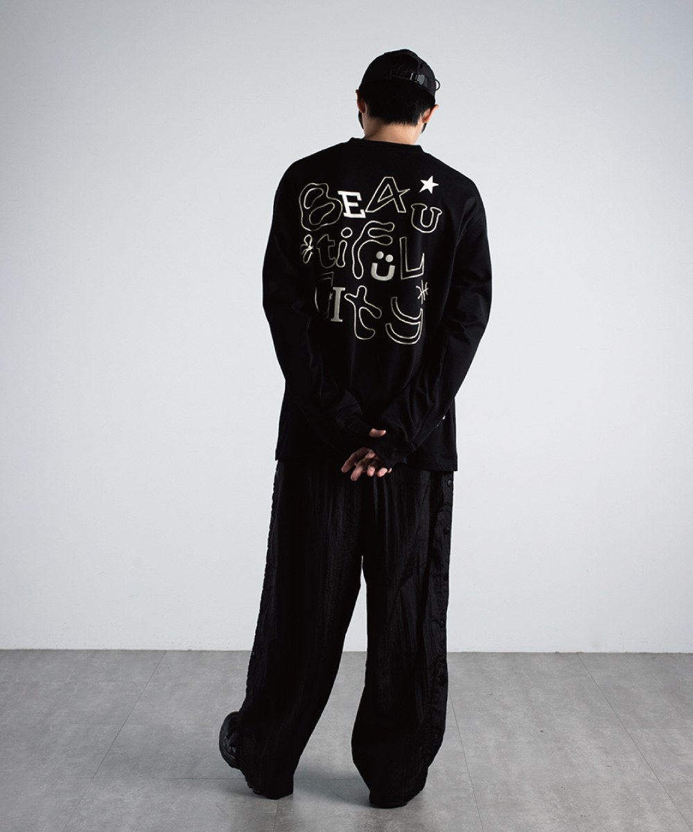 nozzle quiz X SENSE OF PLACE 聯名長Tee BTFC Print LS Tee