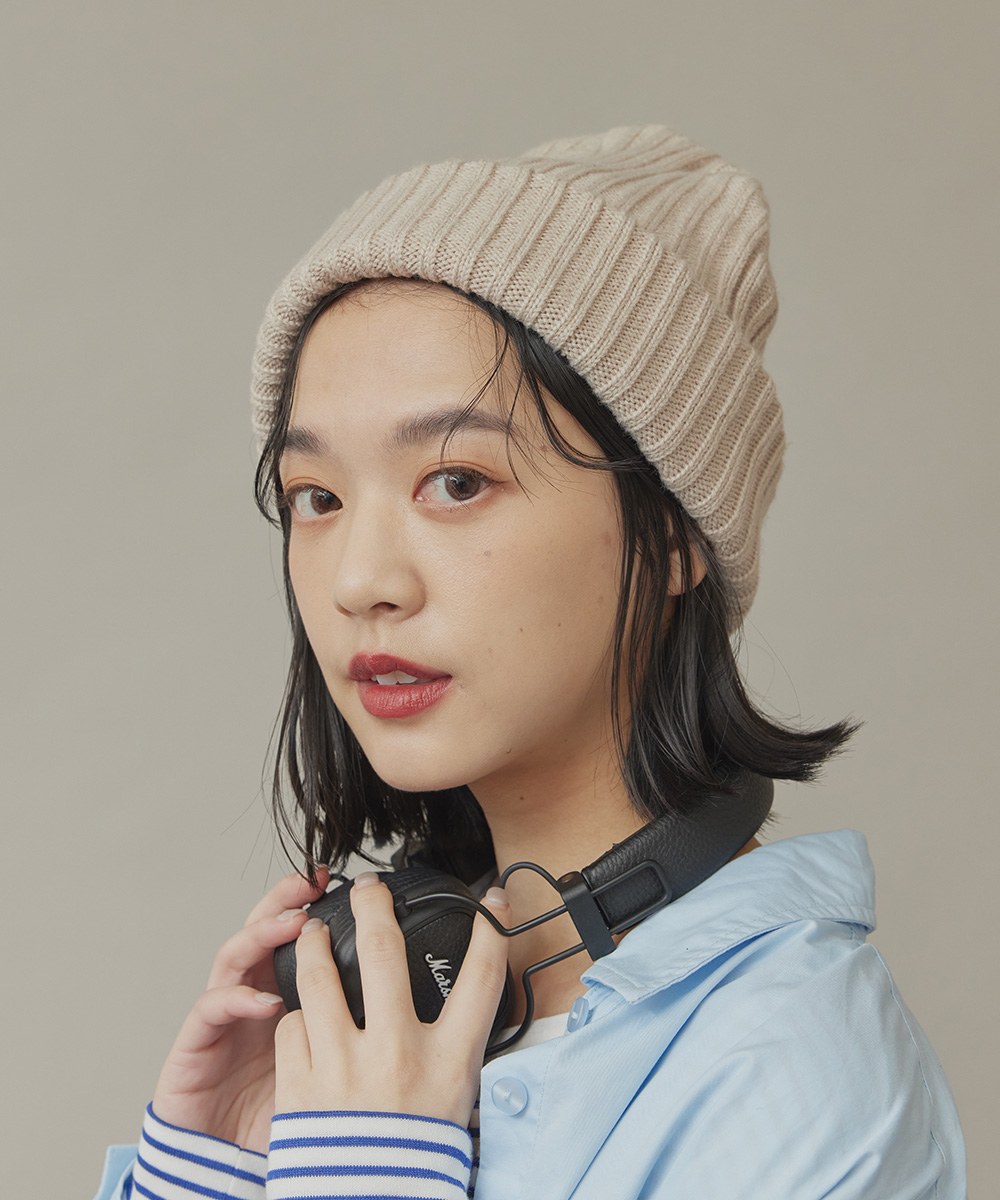 厚織毛帽