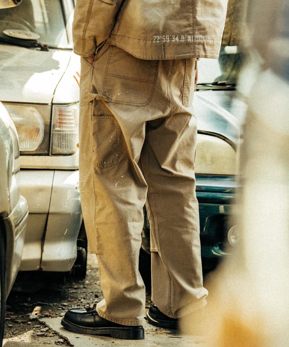 ORDINARY 潑漆做舊工作褲