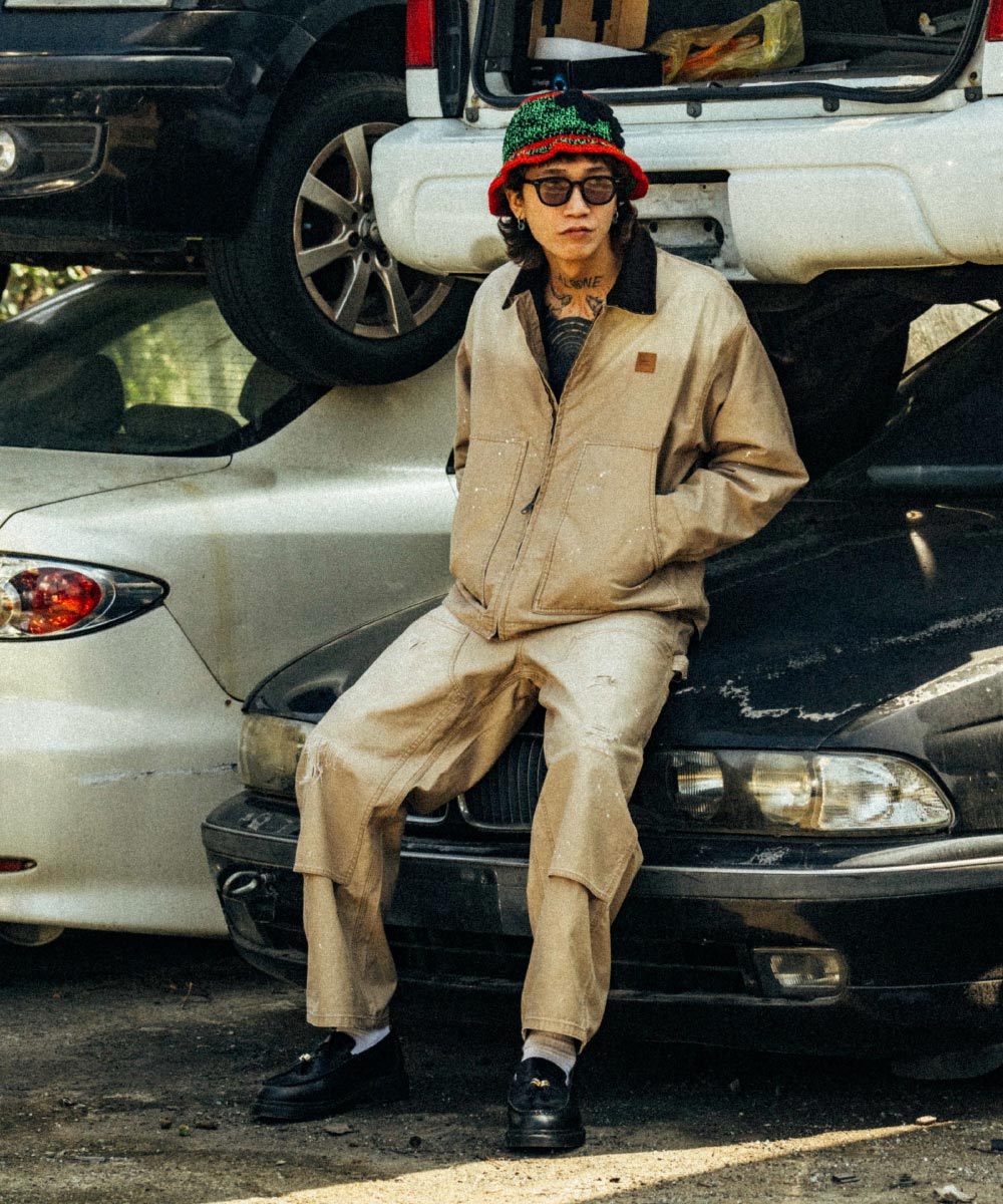 ORDINARY 潑漆做舊工作褲