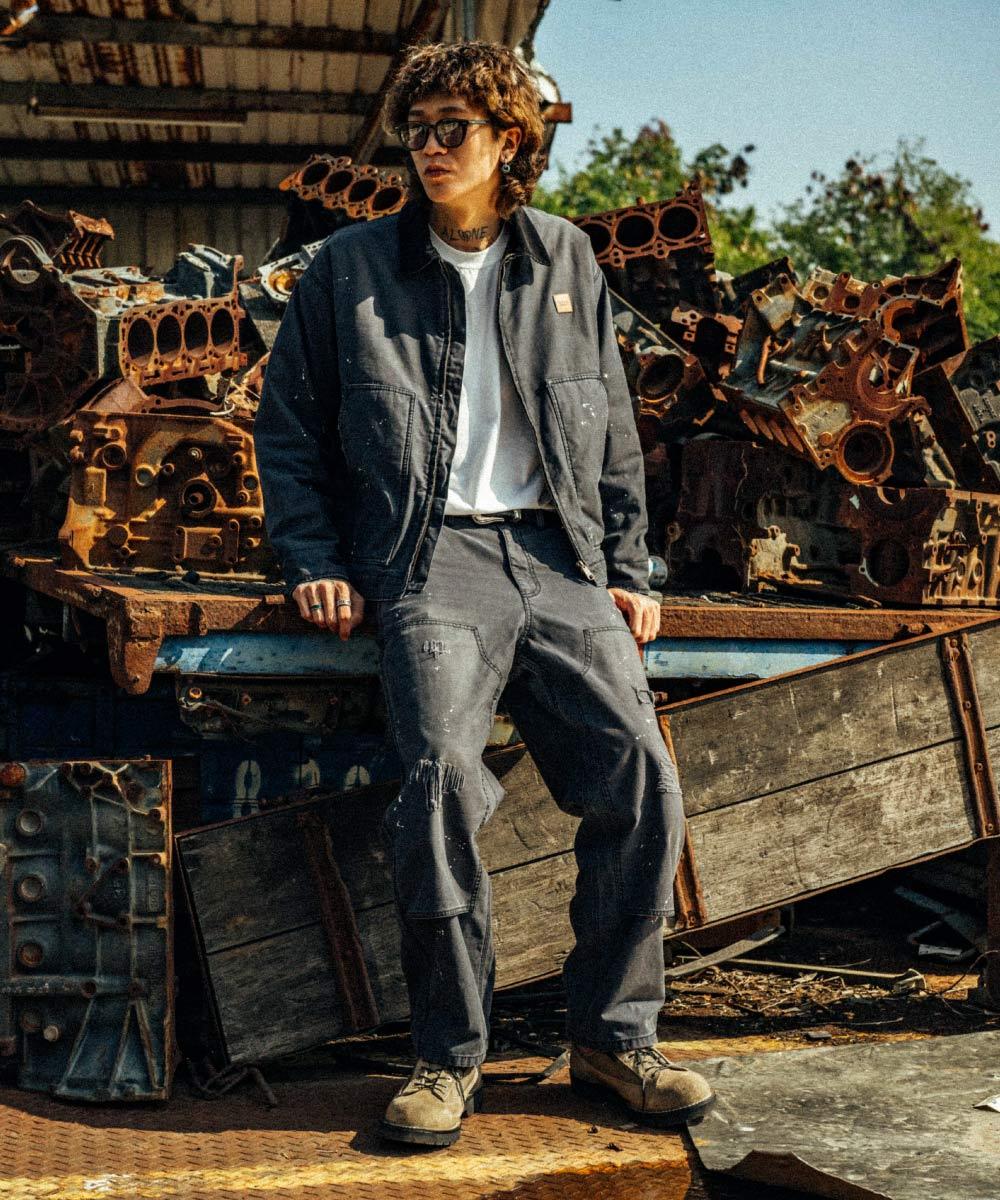 ORDINARY 潑漆做舊工作褲