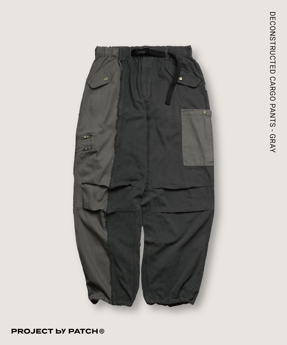 拼布抽鬚長褲 DECONSTRUCTED CARGO PANTS