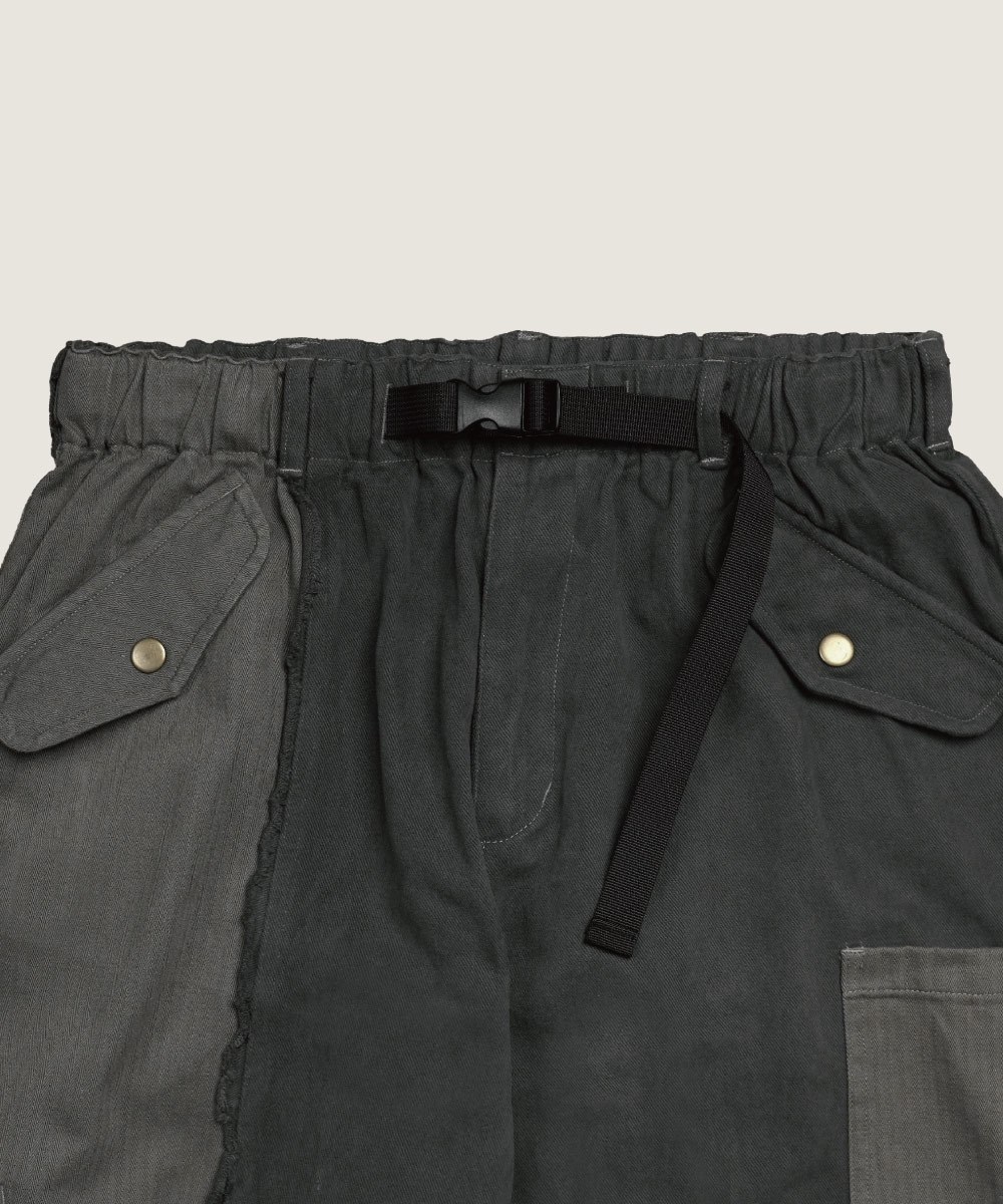 拼布抽鬚長褲 DECONSTRUCTED CARGO PANTS