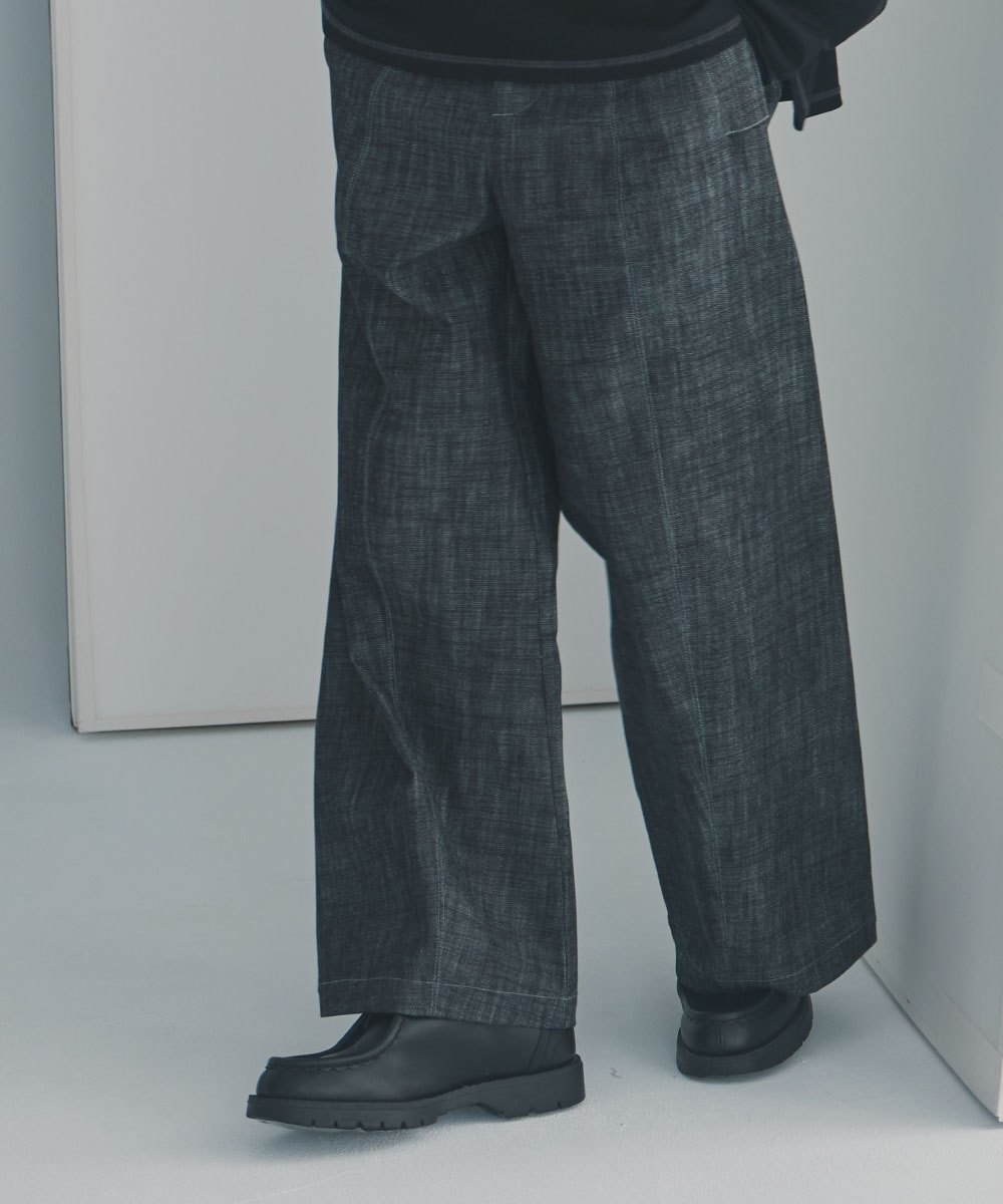 Curve Cut Denim Trousers