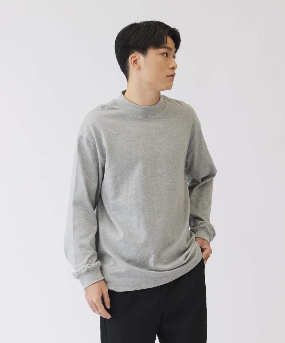 小P社長中高領重磅長TEE