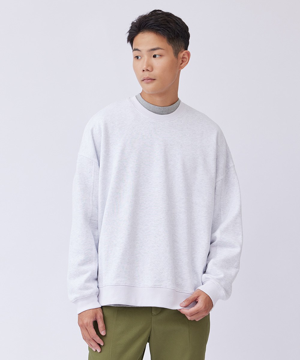 Oversized寬鬆多色圓領大學Tee