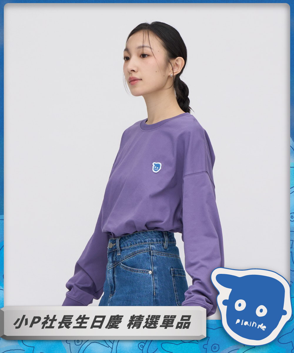小P社長logo多色長袖TEE
