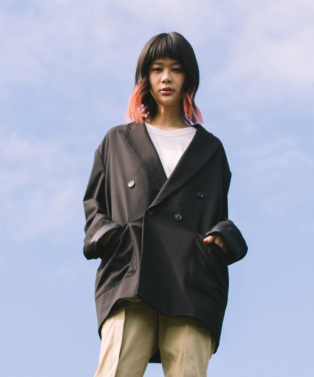 【網路限定】雙排釦西裝外套