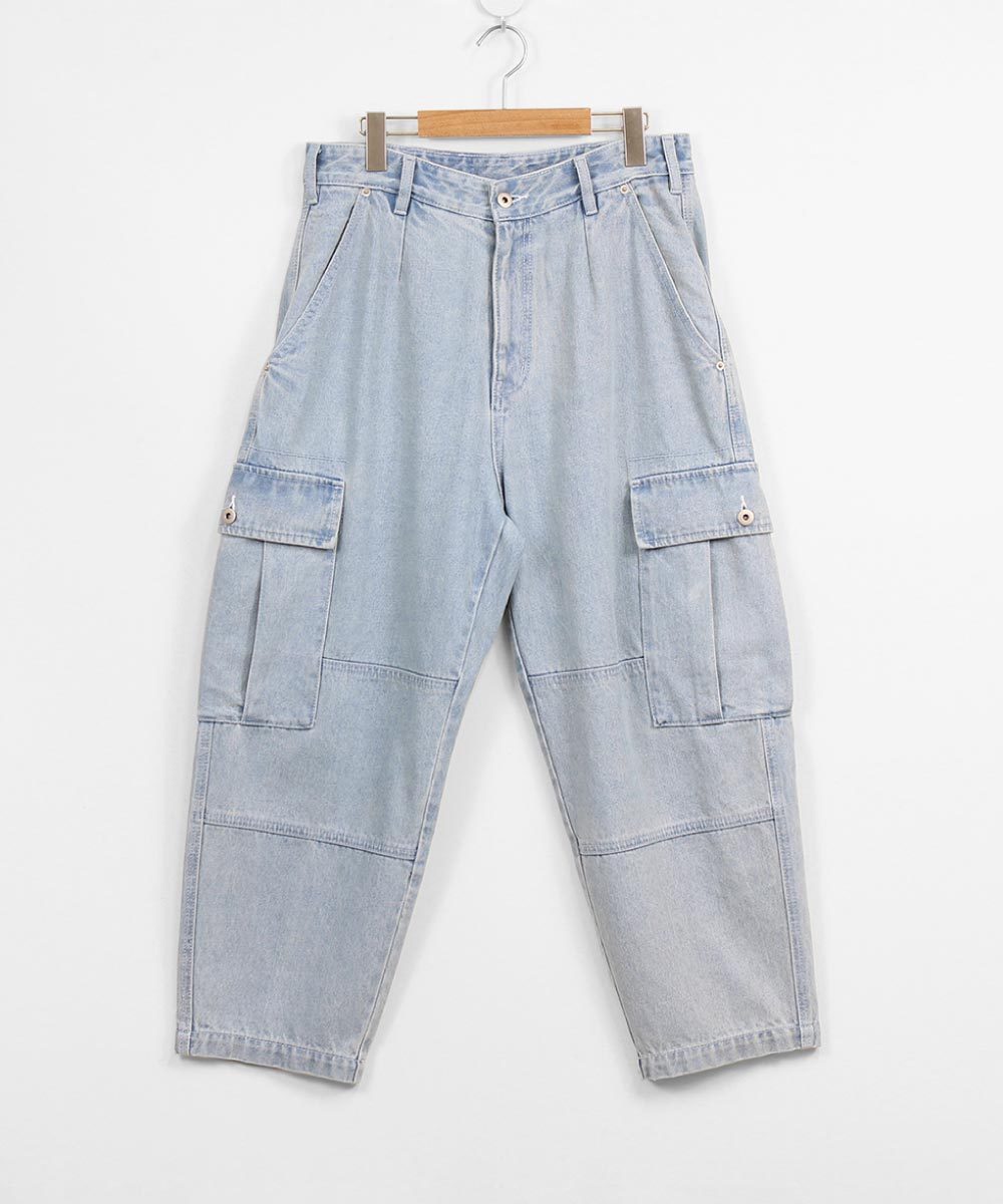 丹寧繭型口袋長褲