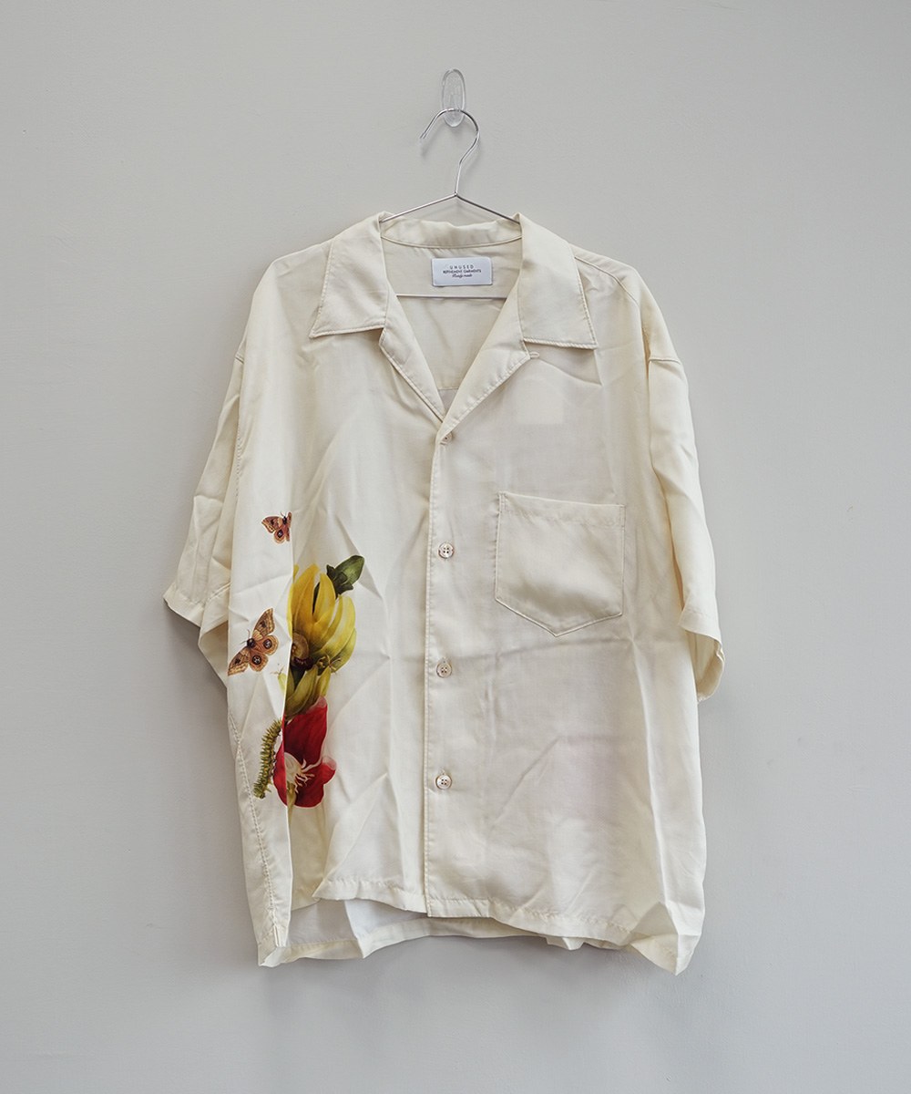 Short-sleeve open collar printed shirt US2315