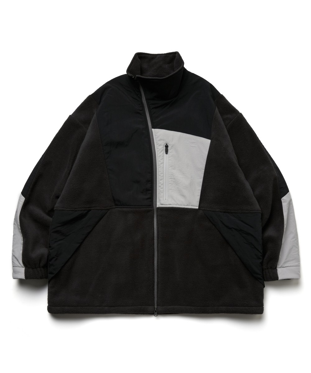 plain-me 聯名拼接刷毛外套 Hollow-Fleece Splice Jacket