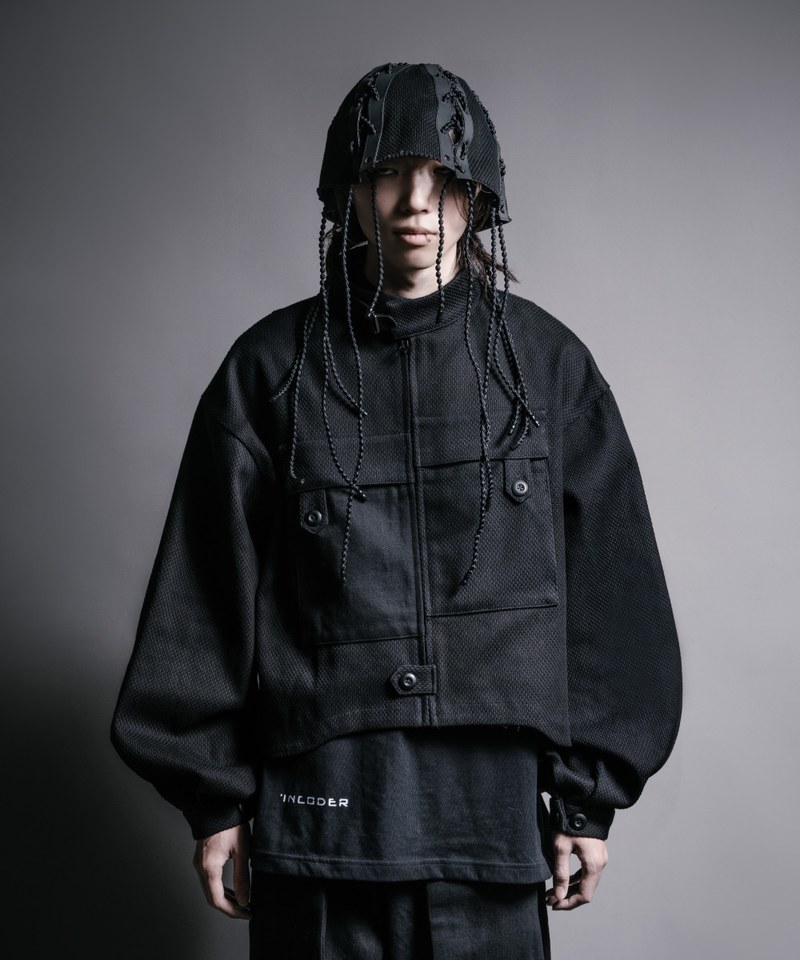 KUON Random Stripe SASHIKO Blouson XL 刺子 original.jpg?1635956588